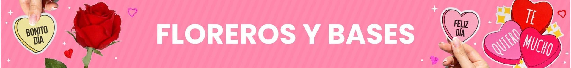 bases, floreros, arreglos, florales, decoracion, san valentin