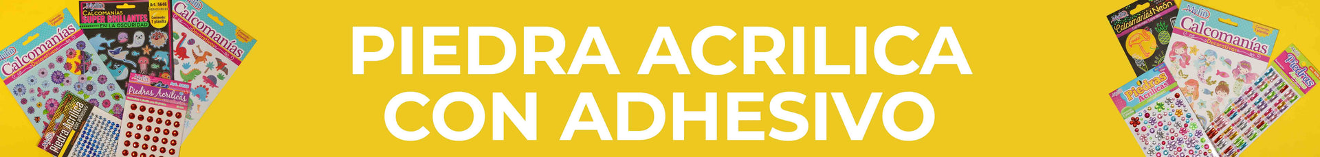 Piedras Acrílicas con Adhesivo