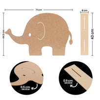 Art.10002 Elefante Perfil 44x70x8cm 1pz