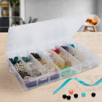 Art.10236 Caja De Plástico Grande Con 28 Divisiones 5x35x22cm 1pz