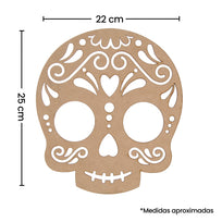 Art.10694 Calavera Calada 25x22cm 1pz