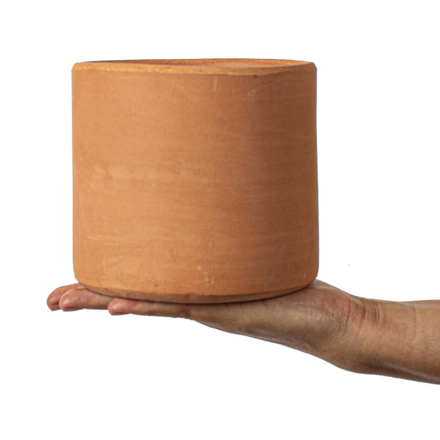 Art.10726 Maceta Barro Cilindro 13x14cm 1pz