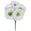Fantasías Miguel Art.11268 Bush Dalia 2 Tonos x5 33cm 1pz Blanco