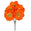 Fantasías Miguel Art.11268 Bush Dalia 2 Tonos x5 33cm 1pz Naranja