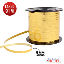 Art.1153 Listón Curling Color Metálico 5mm 91m