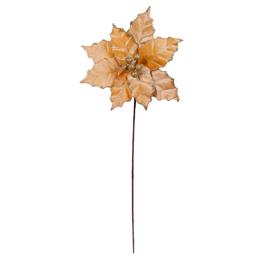 Art.11831 Nochebuena Terciopelo Diamantada 50cm 1pz