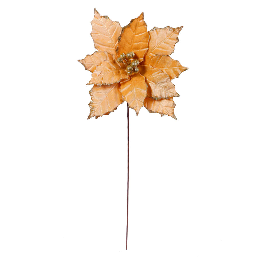 Art.11832 Nochebuena Terciopelo Diamantada 60cm 1pz