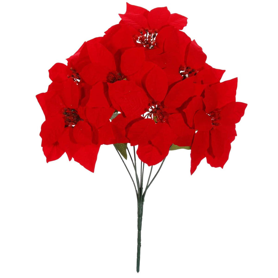 Art.11839 Nochebuena Terciopelo x7 50cm 1pz