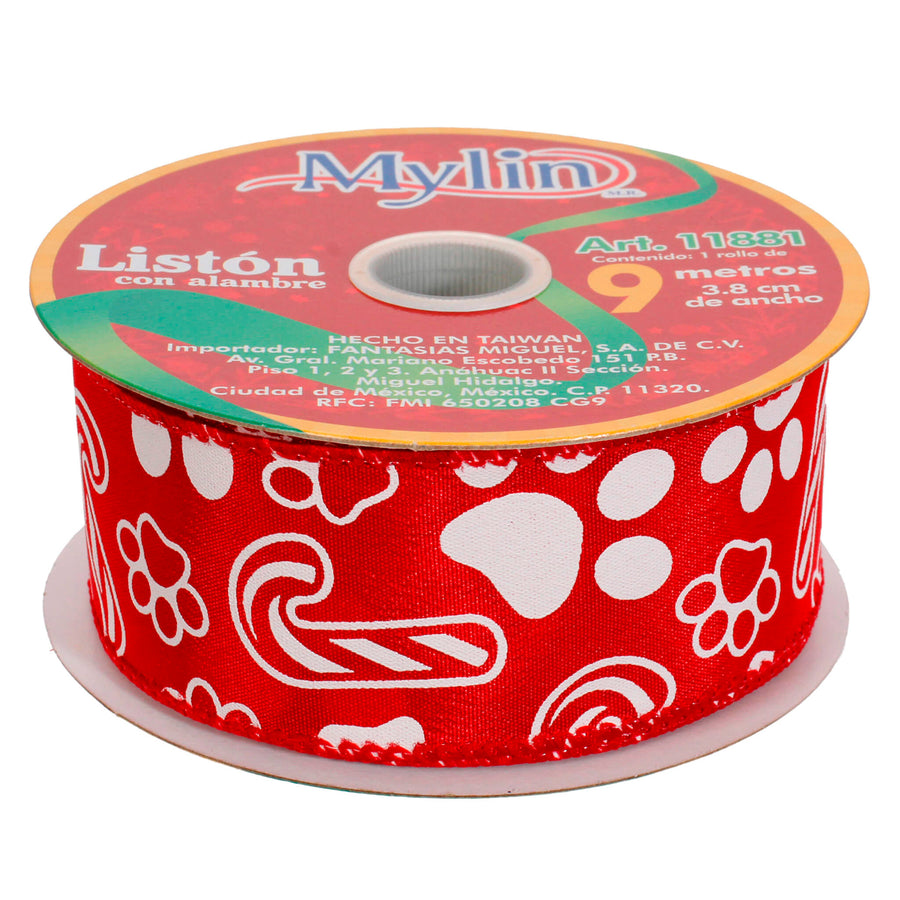 Art.11881 Listón Huellas 3.8cm 9m