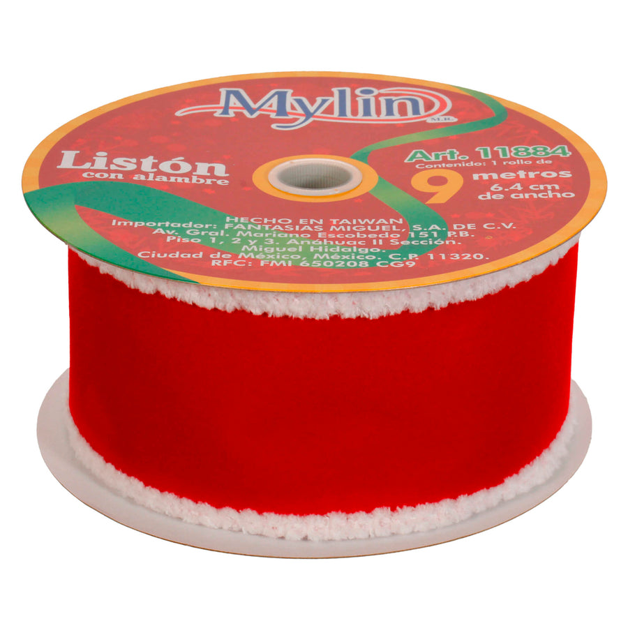 Art.11884 Listón Borde Nieve 6.4cm 9m