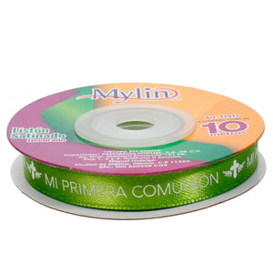 Art.11917 Listón Satín 1ra Comunión 10mm 10m