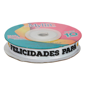 Art.11923 Listón Popotillo Papá 10mm 10m