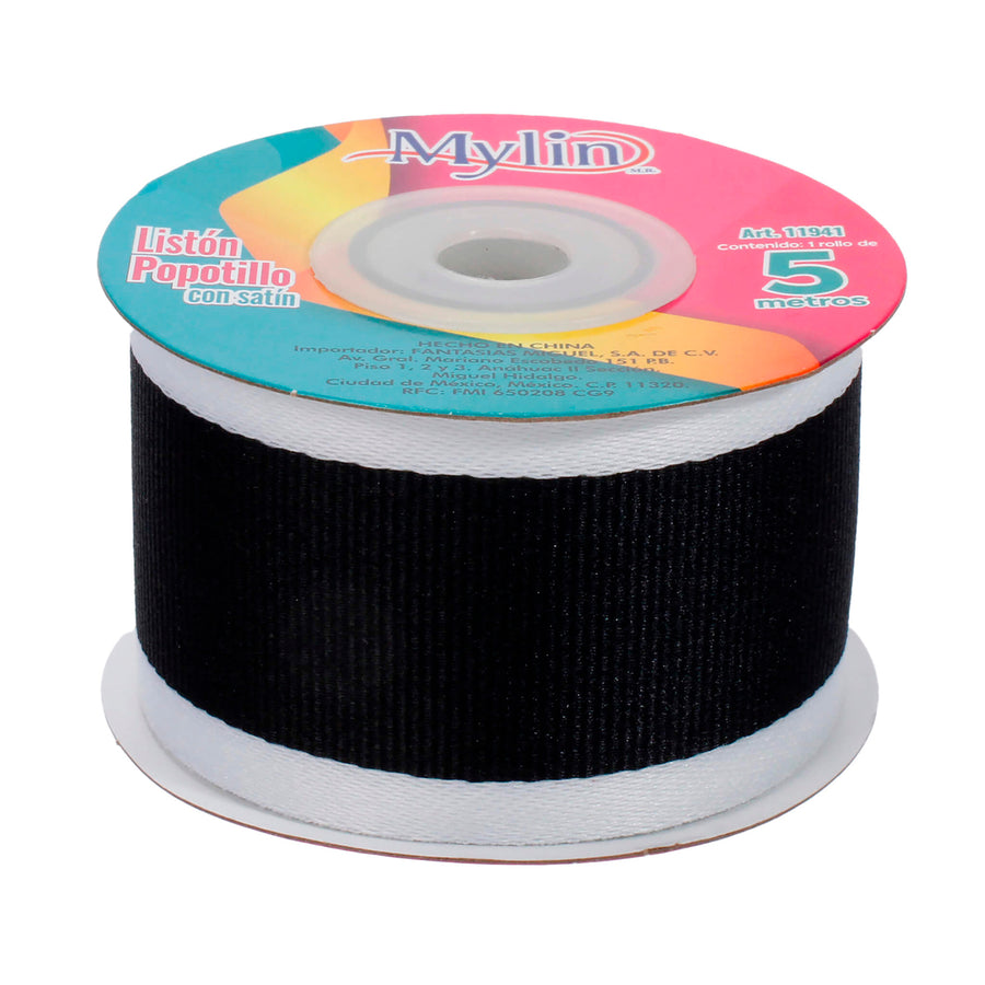 Art.11941 Listón Popotillo con Borde 40mm 5m