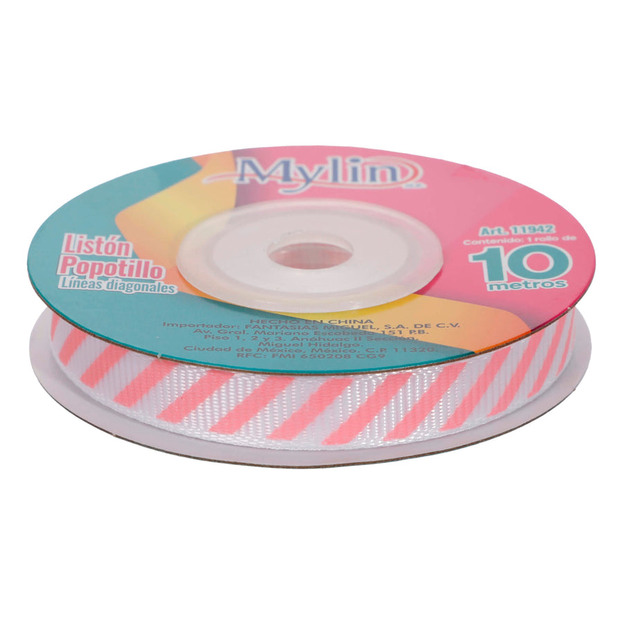 Art.11942 Listón Popotillo Líneas 10mm 10m