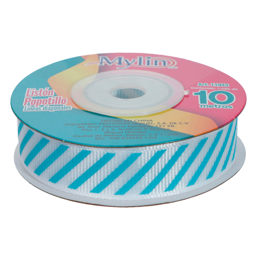 Art.11943 Listón Popotillo Líneas 15mm 10m