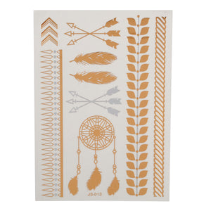 Art.12341 Tatuajes Metalic 14,5x20cm 1pl