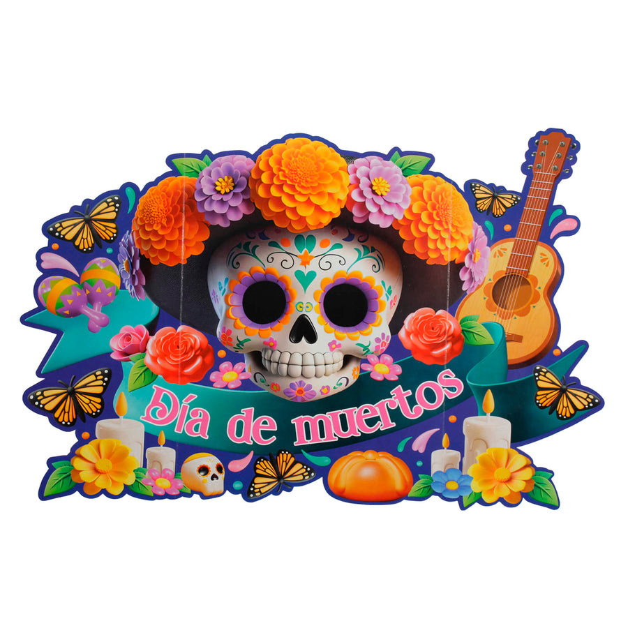 Art.12397 Letrero Día Muertos 44x67cm 1pz