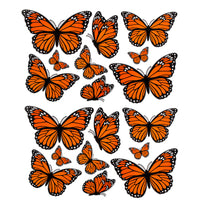 Art.12398 Mariposas Decoradas varios tamaños 18pz