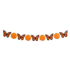 Art.12399 Banderín Mariposas x9 12x16cm 2m