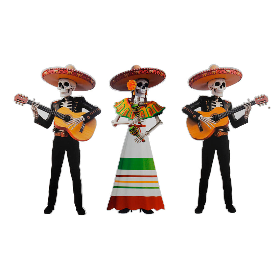 Art.12403 Adorno Mariachis 59x34cm 3pz