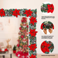 Art.1494 Guía Navidad Decorada 1.8m 1pz