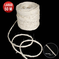 Art.1643 Cordón Yute Color 3 Cabos 50m