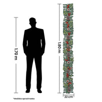 Art.1693 Guía Navidad Decorada 1.8m 1pz