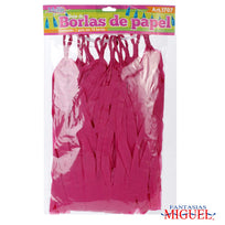 Art.1707 Guía Borlas De Papel x10 35cm 2.4m 1pz