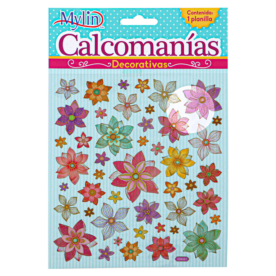 Art.1846 Calcomanía Varios 16.5x15cm 1 planilla (aprox 40pz)