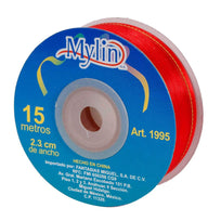 Art.1995 Listón Organza Satín Con Cordón Metálico 23mm 15m