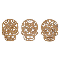 Art.2106 Figuras Calaveras 8x6cm 3pz