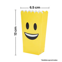 Art.2261 Caja Para Palomitas Emoji 13x7.5x5cm 6pz