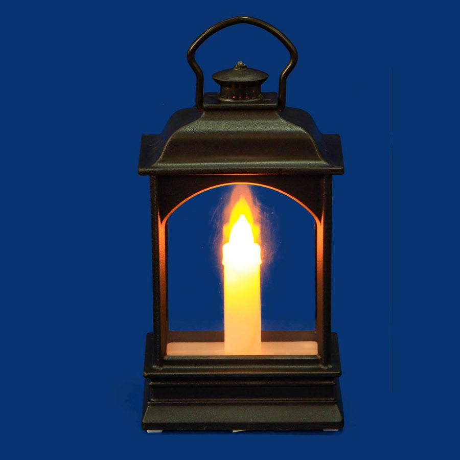 Art.2506 Mini Quinqué De Plástico Con Vela    (Incluye 3 baterías reemplazables) 12.5x7x4cm 1pz
