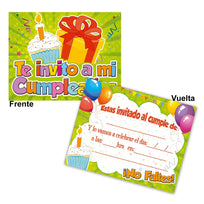 Art.3052 Invitación Cumpleaños Verde