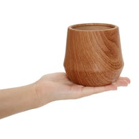 Art.3120 Base Cerámica Acabado Madera 10x11x9cm 1pz