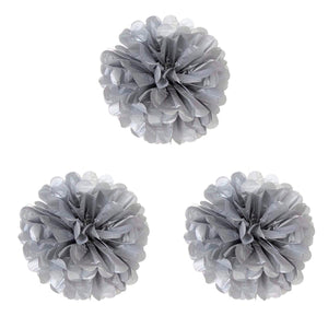 Art.3182 Adorno Flor De Papel Metálico