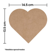 Art.3201 Corazón 13.5x14.5cm 1pz