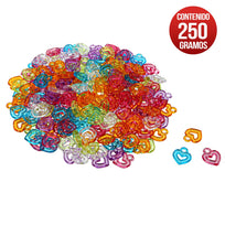 Art.3360 Cuenta Acrílica Corazón 18x16mm 250g (aprox 660pz)