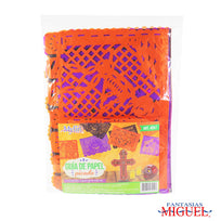 Art.4057 Guia De Papel Picado Muertos 4m 1pz