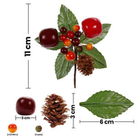 Art.408 Pick Navidad De Frutas 11cm 1pz