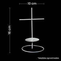 Art.4113 Herrería Cruz Para Vela 16x10x8.5cm 1pz