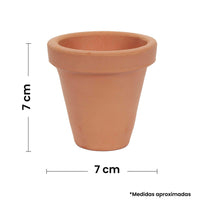 Art.4115 Maceta De Barro 7x7 cm 1pz