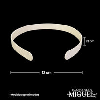 Art.4251 Diadema Sin Dientes 13cmx14mm 12pz