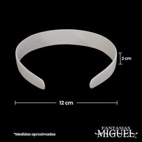 Art.4252 Diadema Sin Dientes 13cmx20mm 12pz