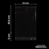 Art.4265 Bolsa Celofán con Sello Adhesivo 11x8+3cm 100pz
