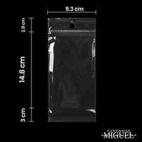 Art.4267 Bolsa Celofán con Sello Adhesivo 15.5x9+5cm 100pz