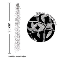 Art.4361 Follaje Colgante Diamantado 95cm 1pz