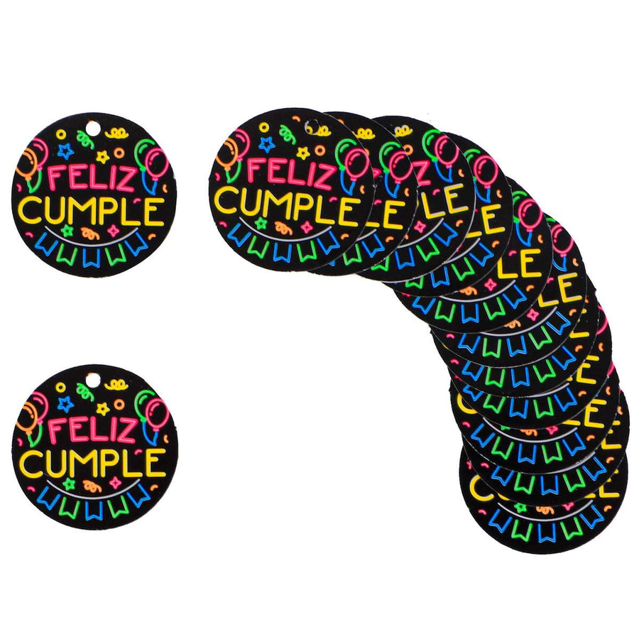 Art.4503 Tarjeta Neón Feliz Cumple