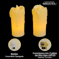 Art.4617 Vela Led 8x4x4.5cm 2pz