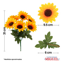 Art.4640 Bush Fino Girasoles x6 31cm 1pz
